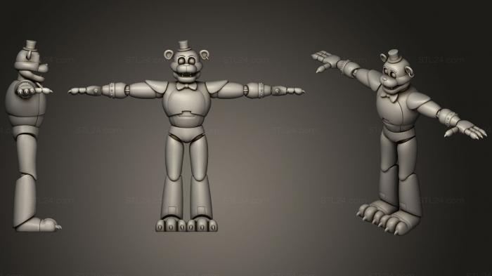 Figurines simple (Glamrock Freddy, STKPR_1432) 3D models for cnc